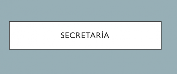Secretaría: nuevo email