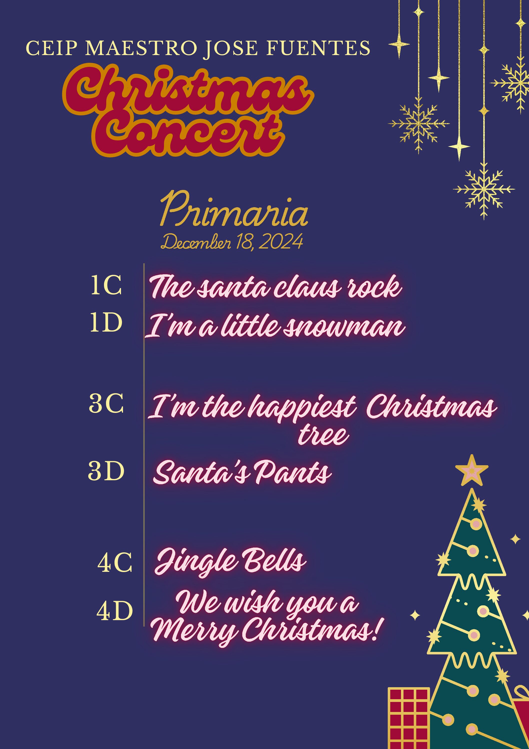 Festival villancicos Navidad 2024.